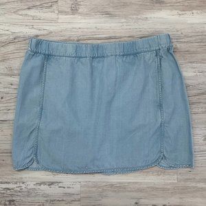 Carve Designs Chambray Skirt Sz 6